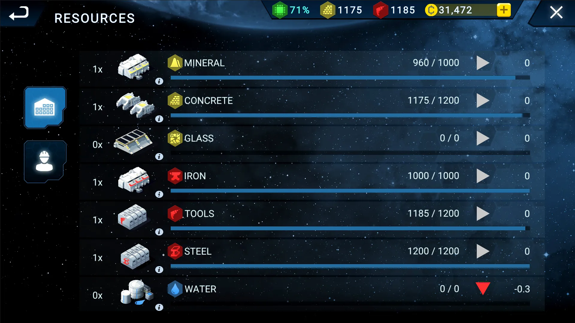 Pantenite Space Colony Sim | Indus Appstore | Screenshot