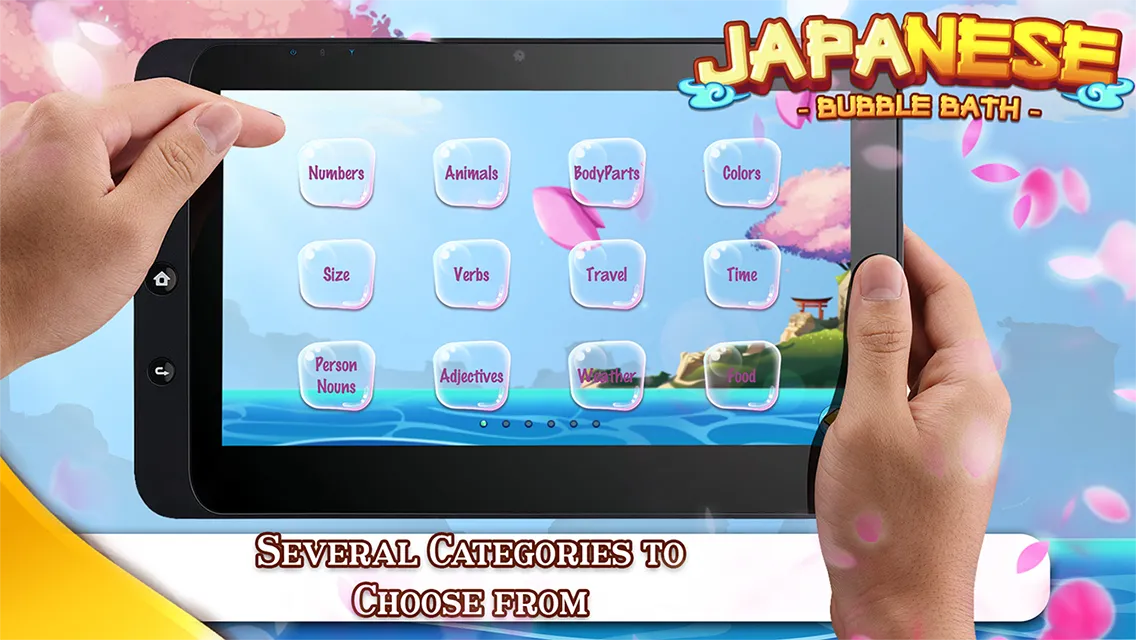 Learn Japanese Bubble Bath | Indus Appstore | Screenshot