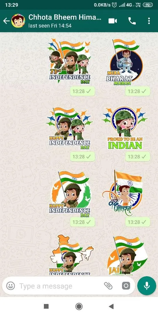 Chhota Bheem WAStickers | Indus Appstore | Screenshot