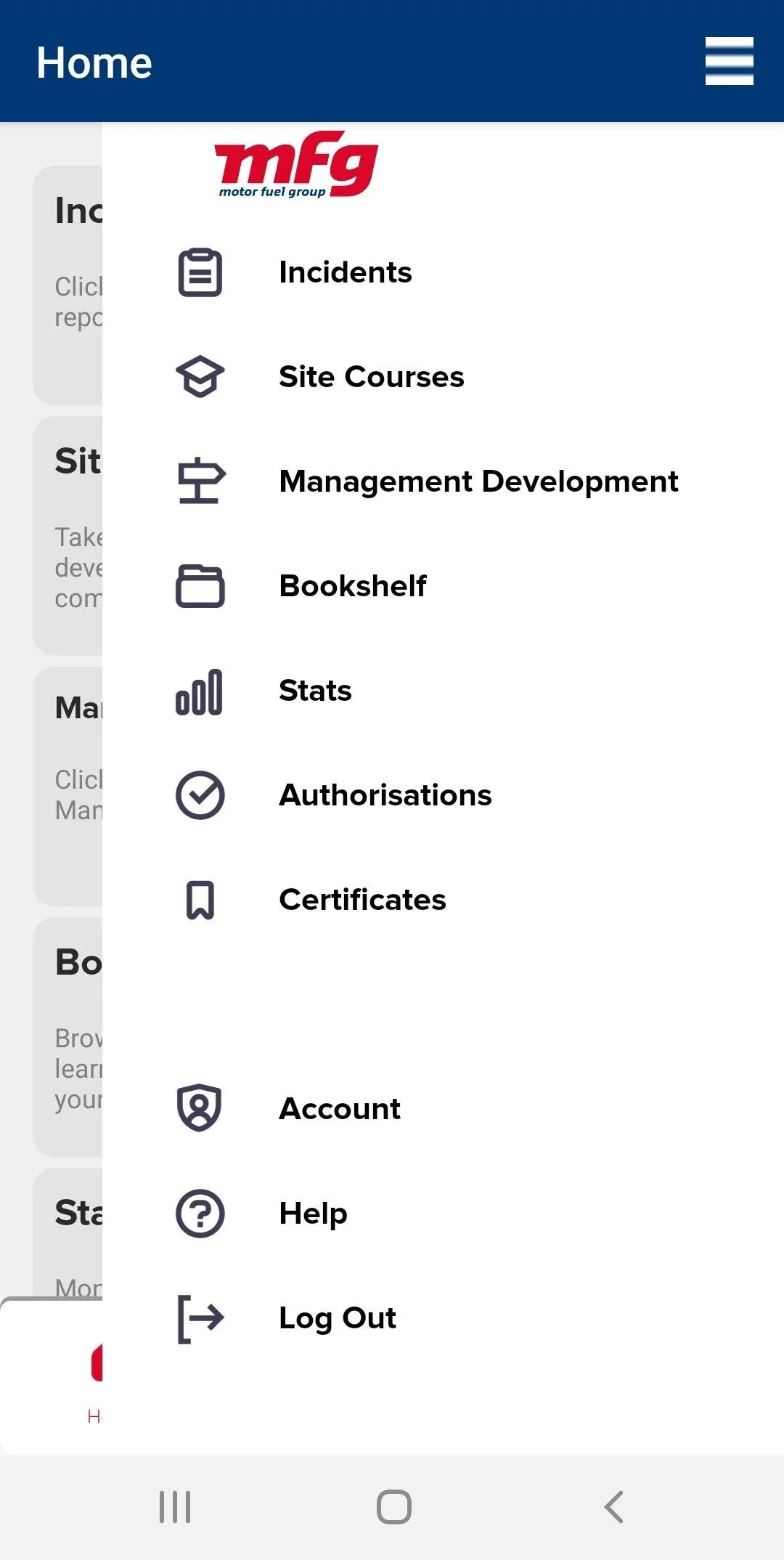 MFG Mobile Console | Indus Appstore | Screenshot