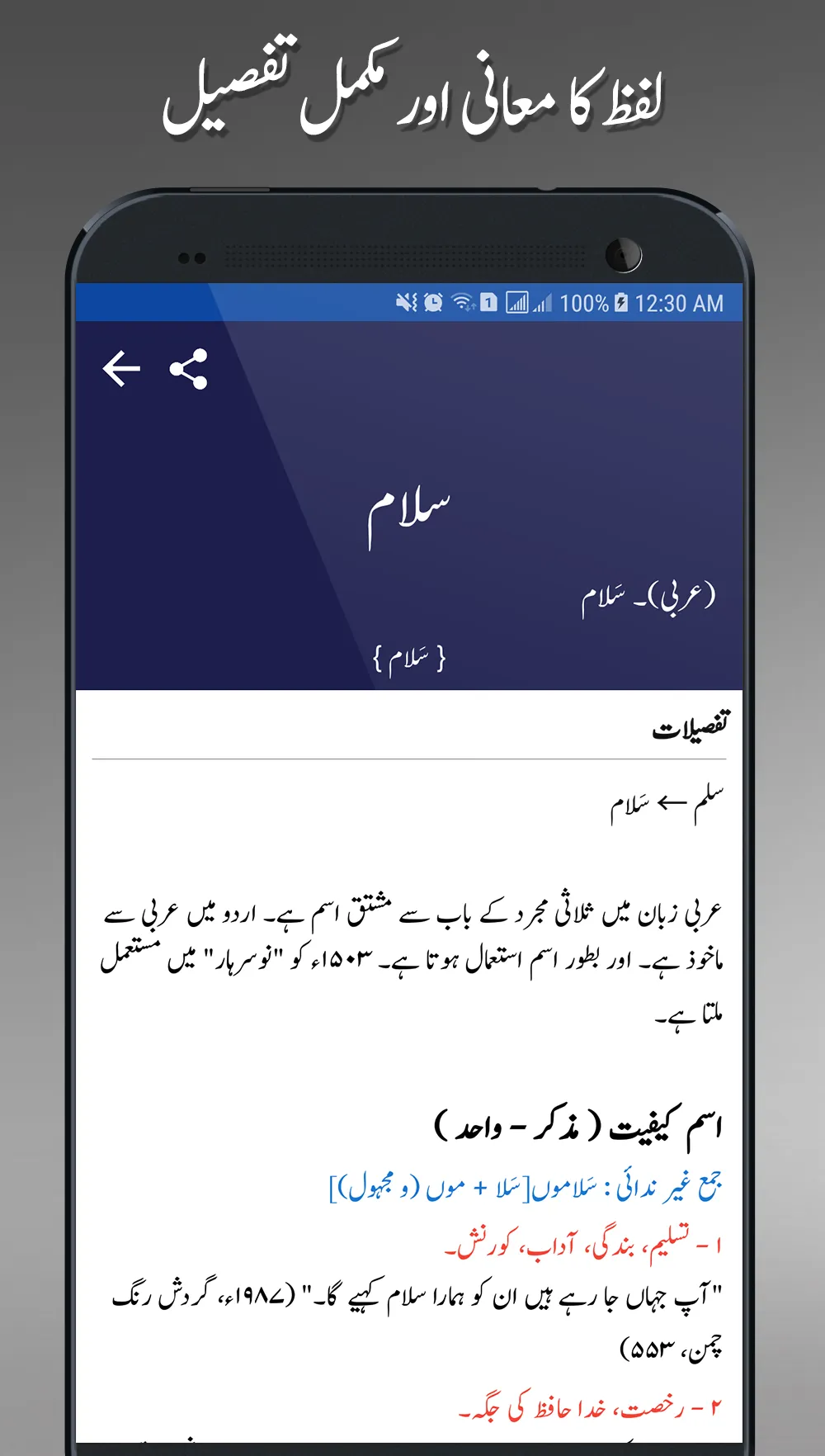 Offline Urdu Lughat Dictionary | Indus Appstore | Screenshot