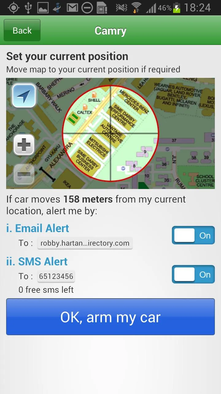 GPS Car Track (SilentCarAlarm) | Indus Appstore | Screenshot