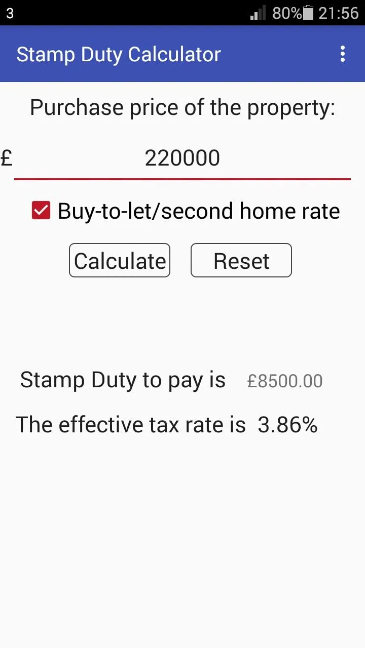 Stamp Duty Calculator | Indus Appstore | Screenshot