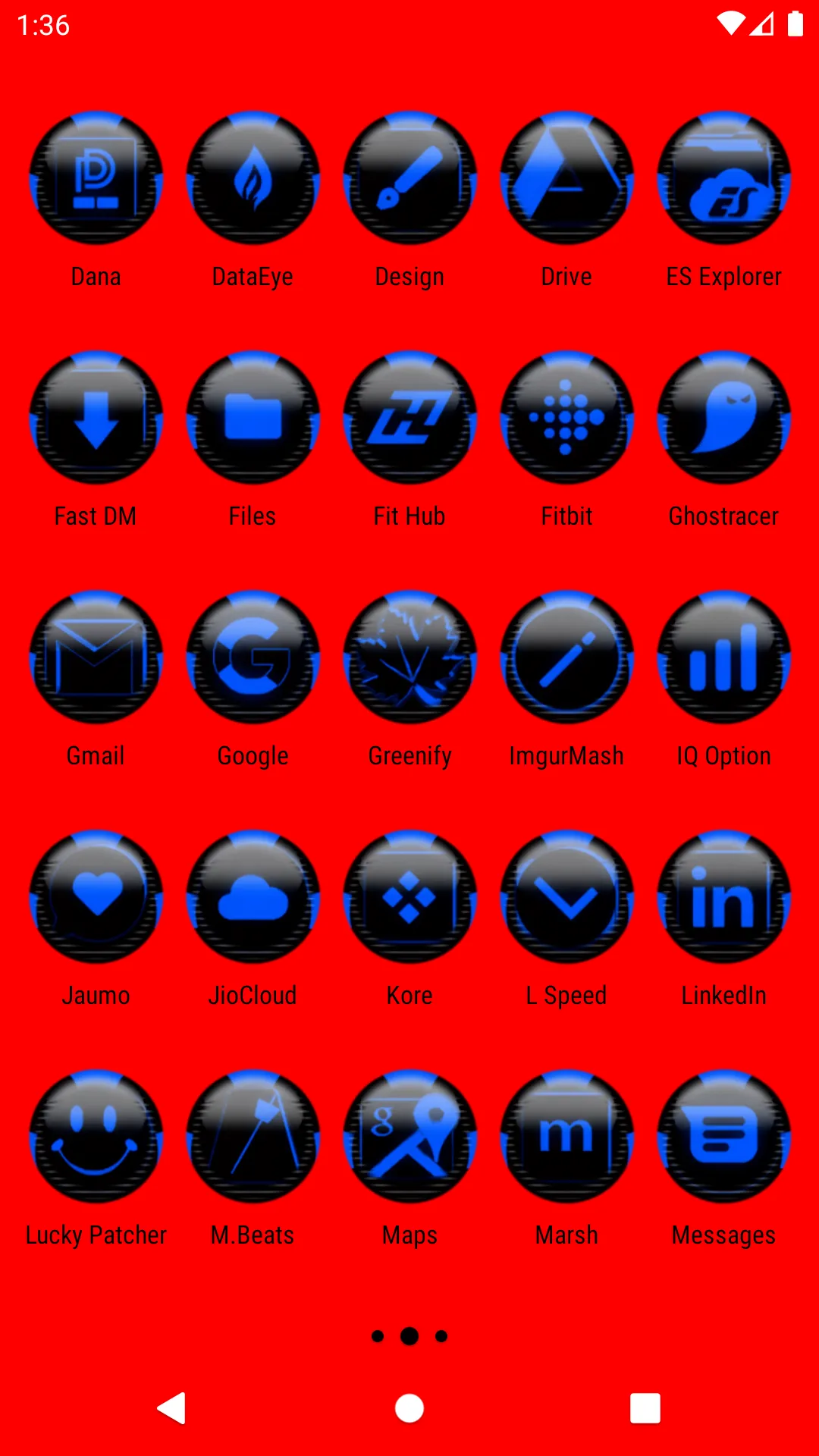 Blue Icon Pack Style 6 | Indus Appstore | Screenshot