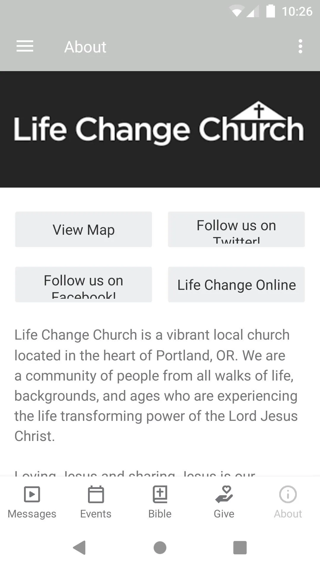 Life Change PDX | Indus Appstore | Screenshot