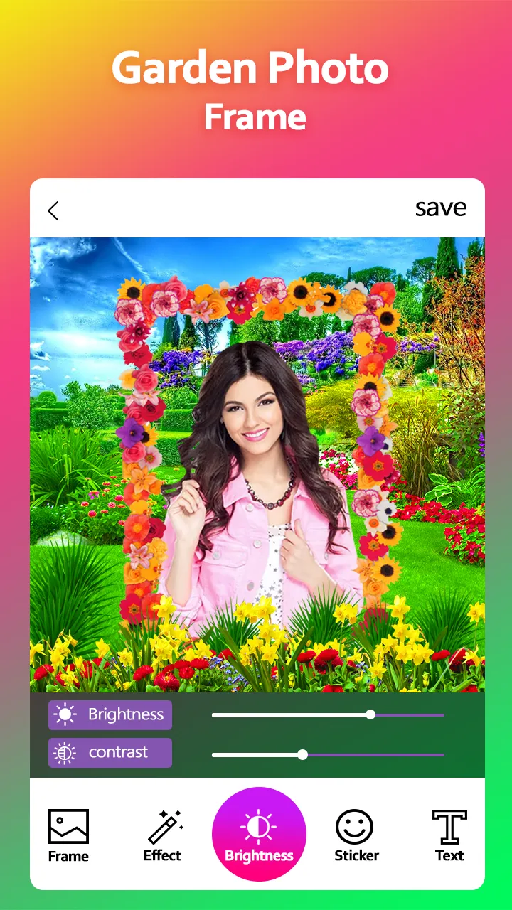 Garden Photo Frame Editor | Indus Appstore | Screenshot