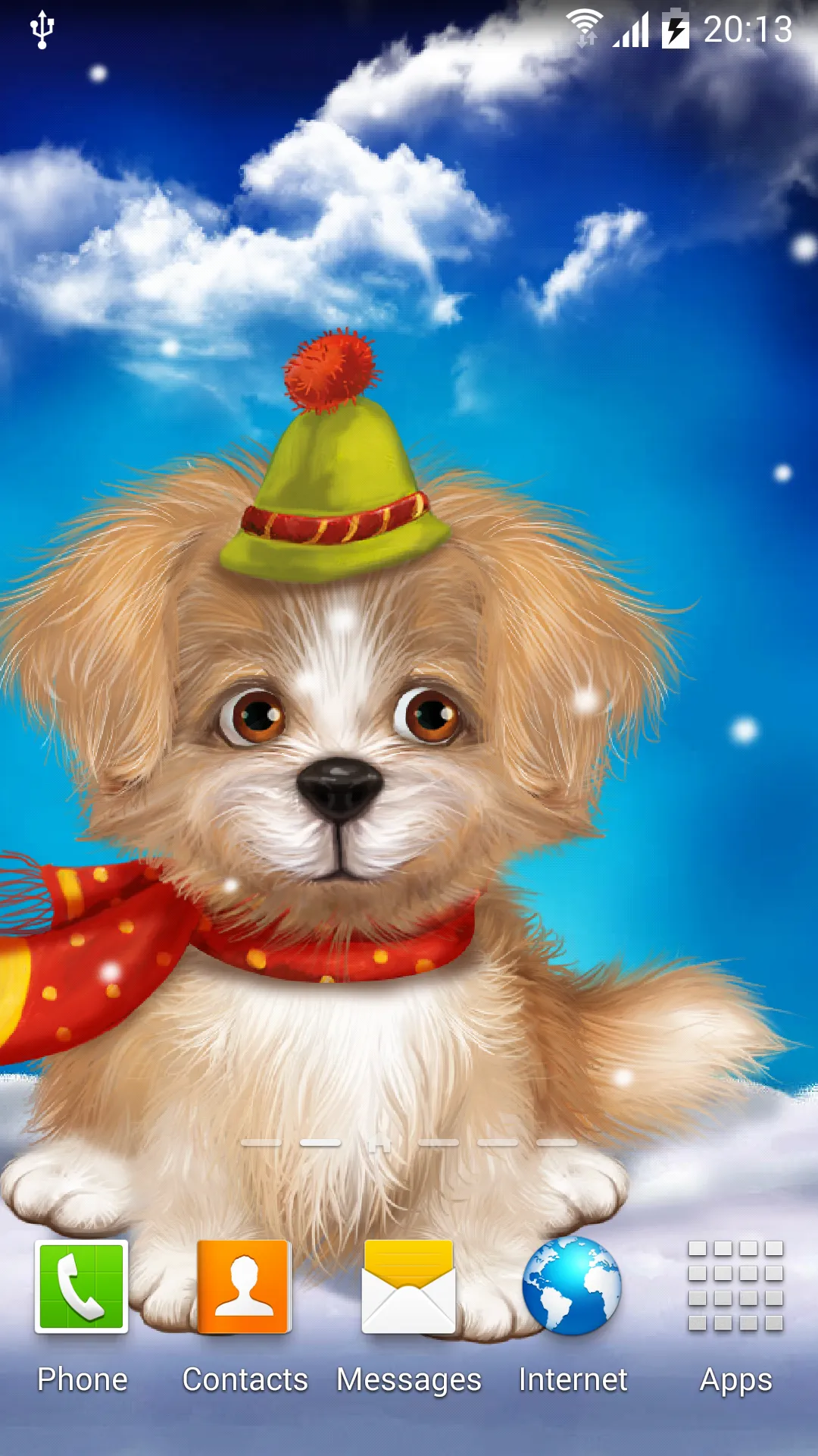 Cute Puppy Live Wallpaper | Indus Appstore | Screenshot