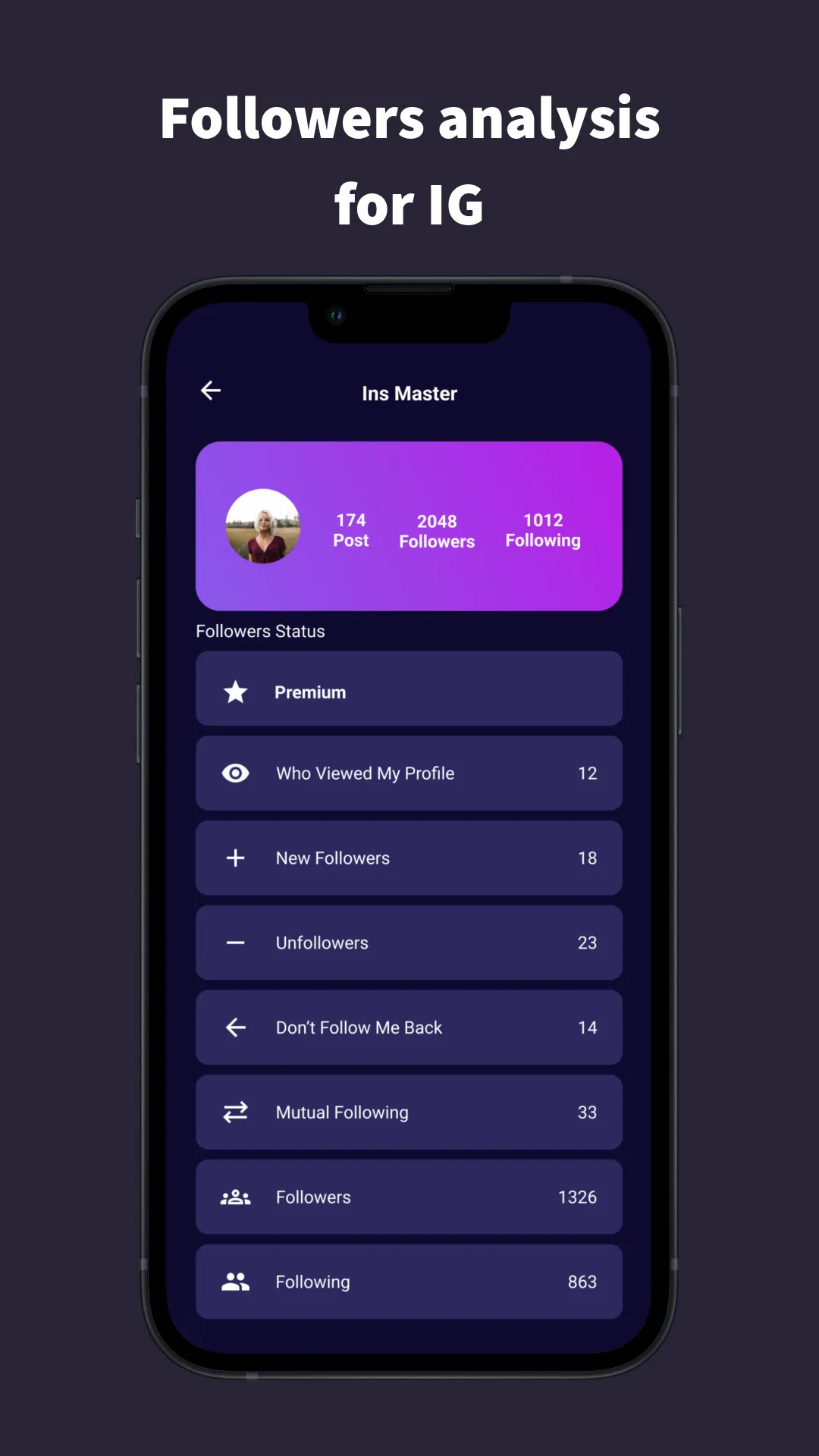 InsMaster - Follower Analyzer | Indus Appstore | Screenshot