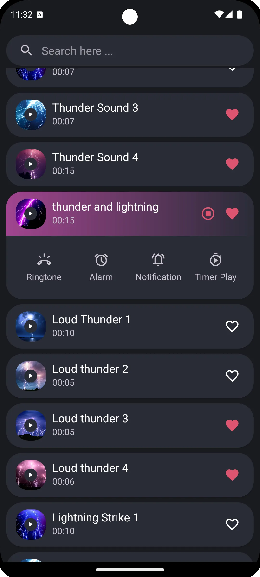 Thunder and Lightning Sounds | Indus Appstore | Screenshot