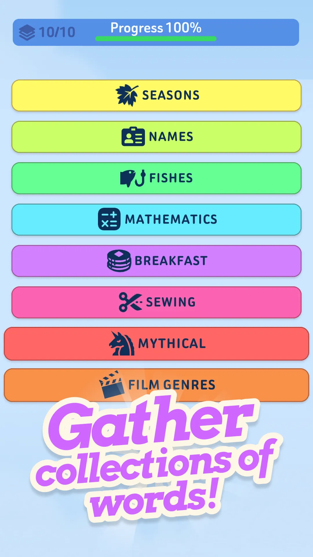 Word Bridges Logic Connections | Indus Appstore | Screenshot