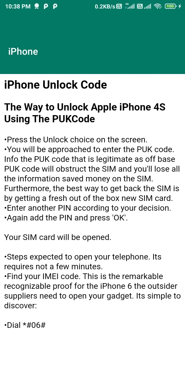 SIM PUK unlock Code Guide | Indus Appstore | Screenshot