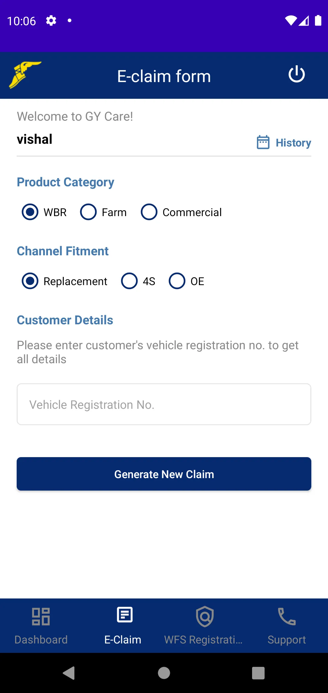 Goodyear Care | Indus Appstore | Screenshot