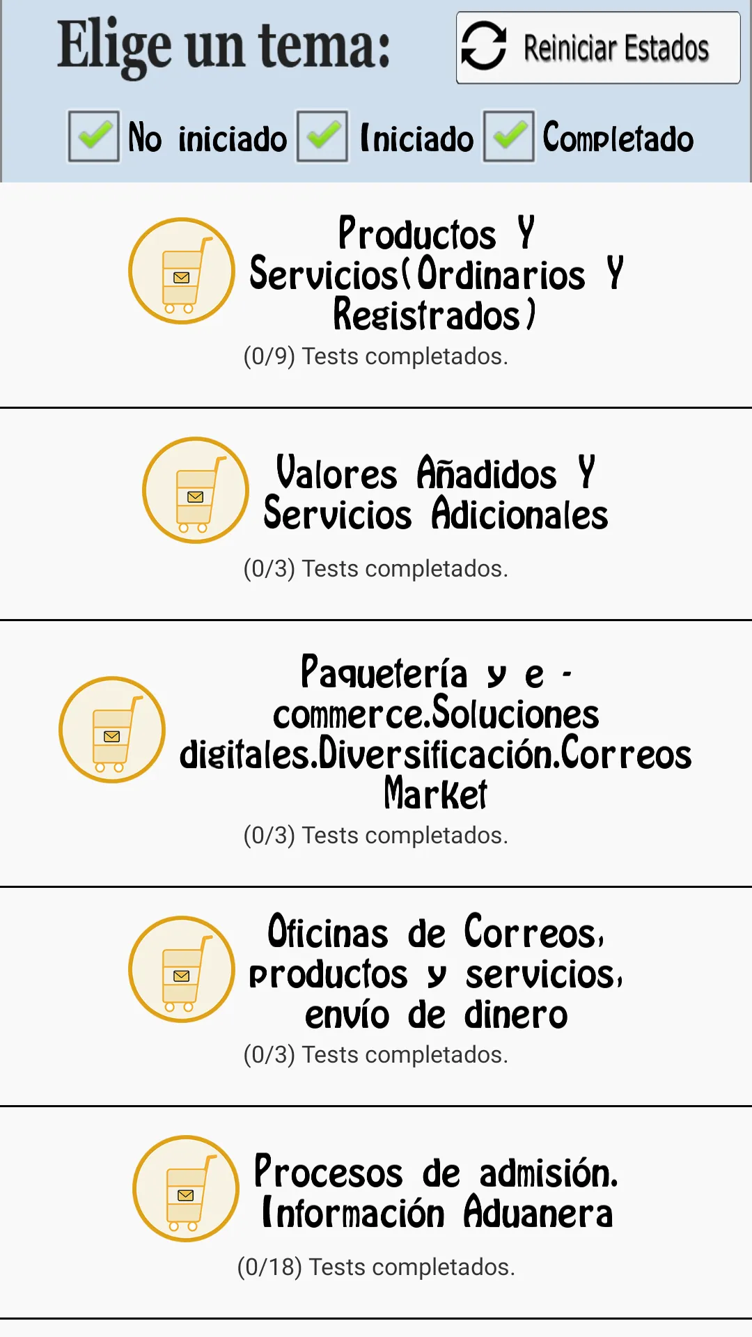 TestOpos Correos 2024 | Indus Appstore | Screenshot