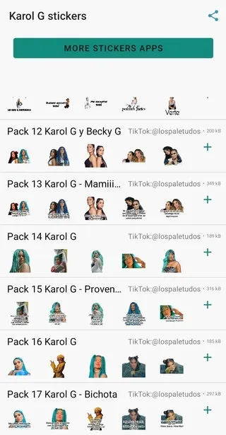 Stickers de Karol G | Indus Appstore | Screenshot