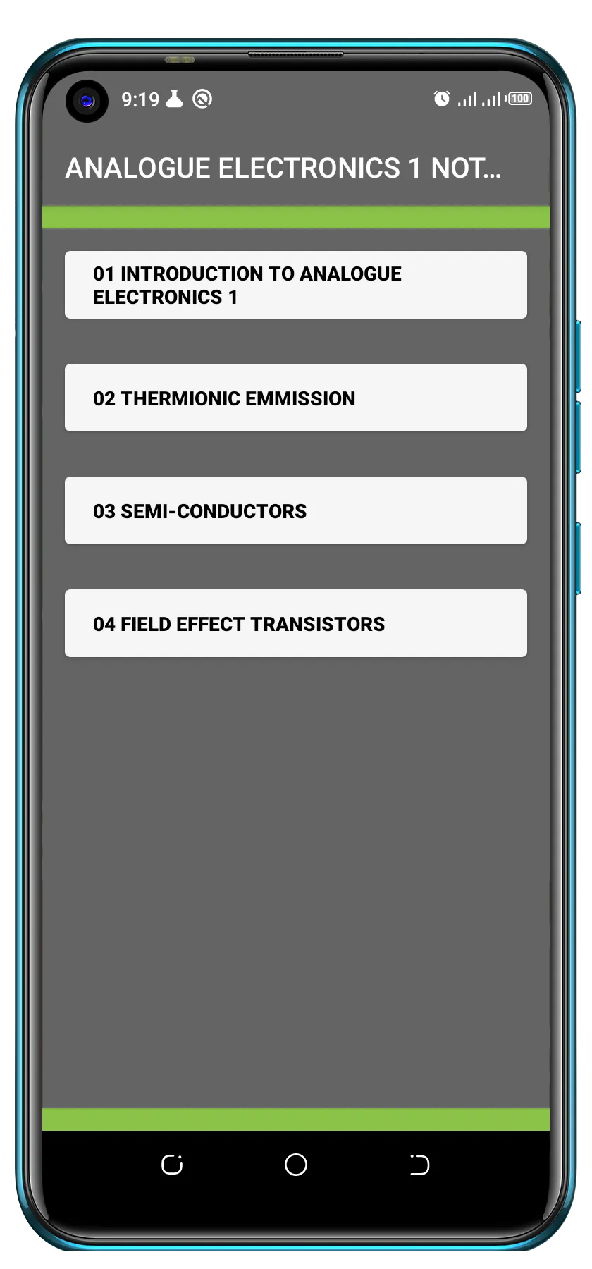 ANALOGUE ELECTRONICS 1 NOTES | Indus Appstore | Screenshot