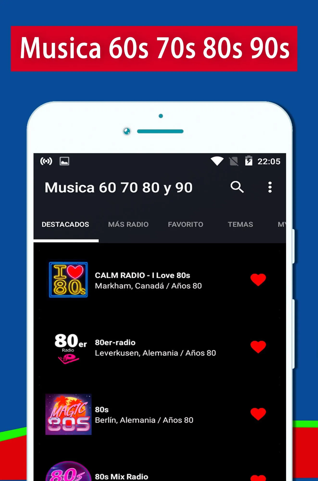 Musica de los 60 70 80 y 90 | Indus Appstore | Screenshot