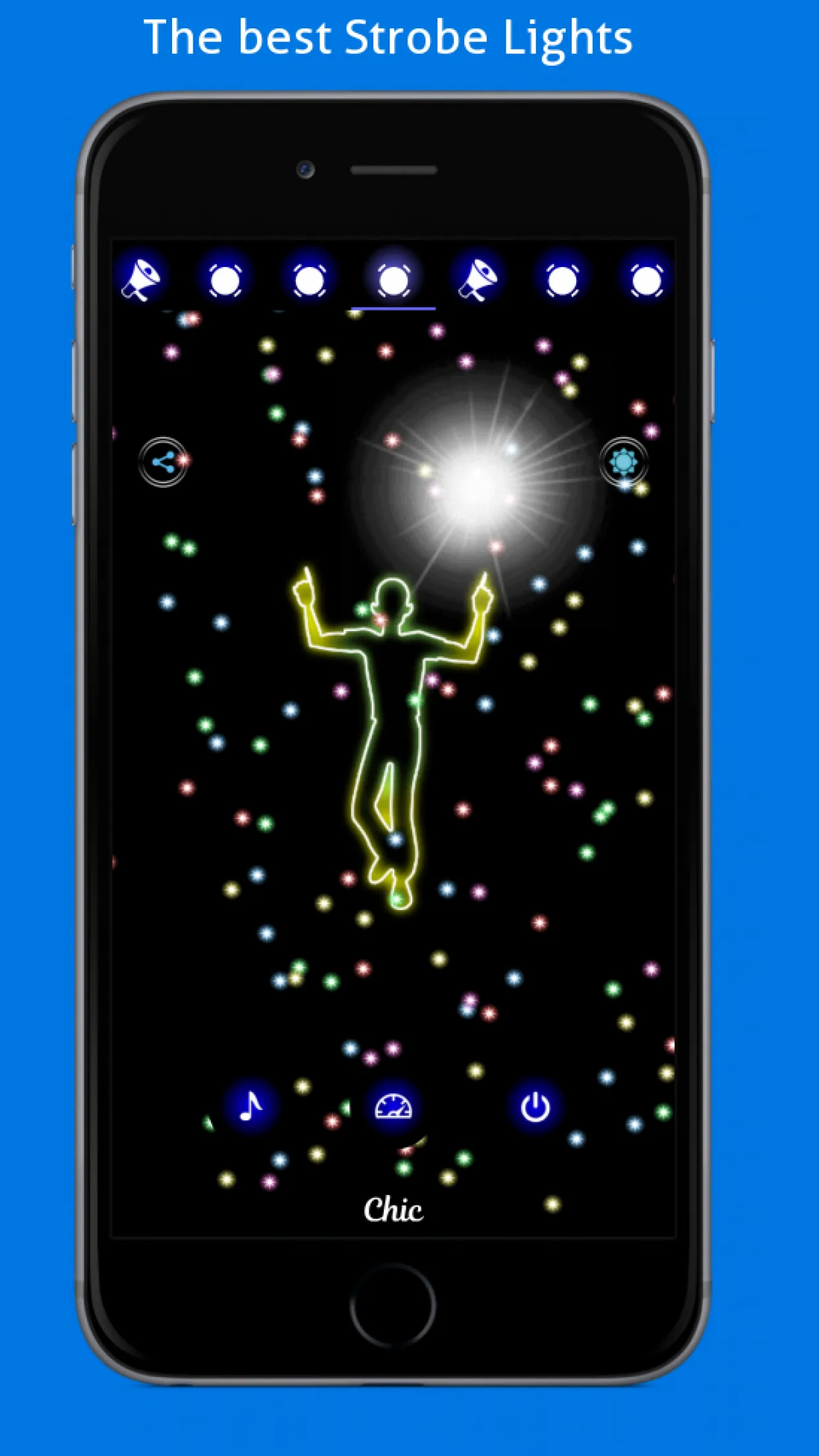 Disco Light: Flashlight with S | Indus Appstore | Screenshot