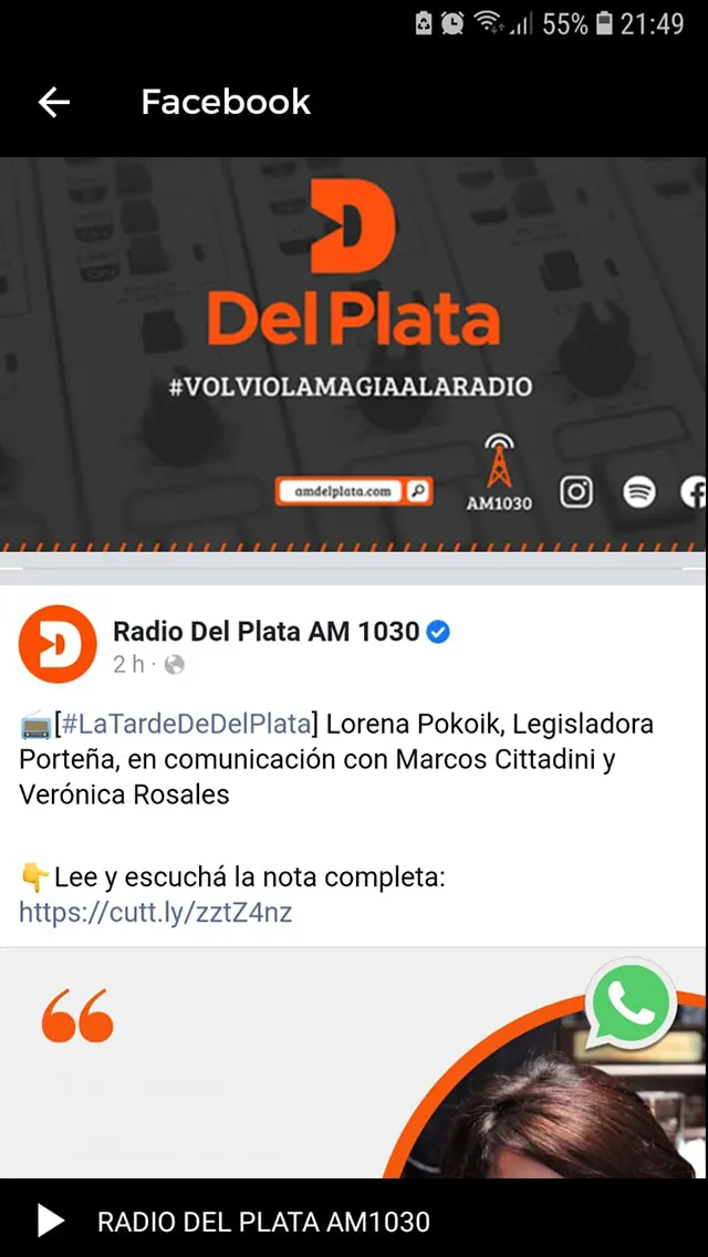 Radio Del Plata AM 1030 | Indus Appstore | Screenshot