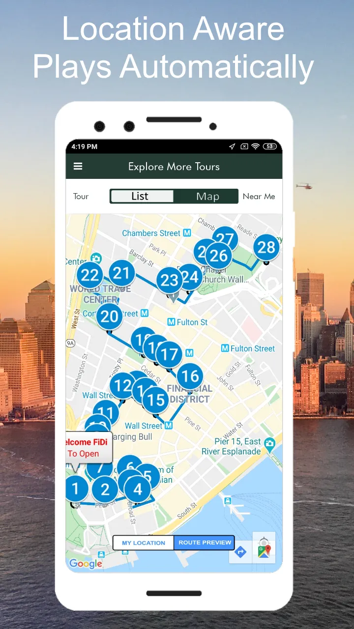 Wall Street NYC GPS Audio Tour | Indus Appstore | Screenshot