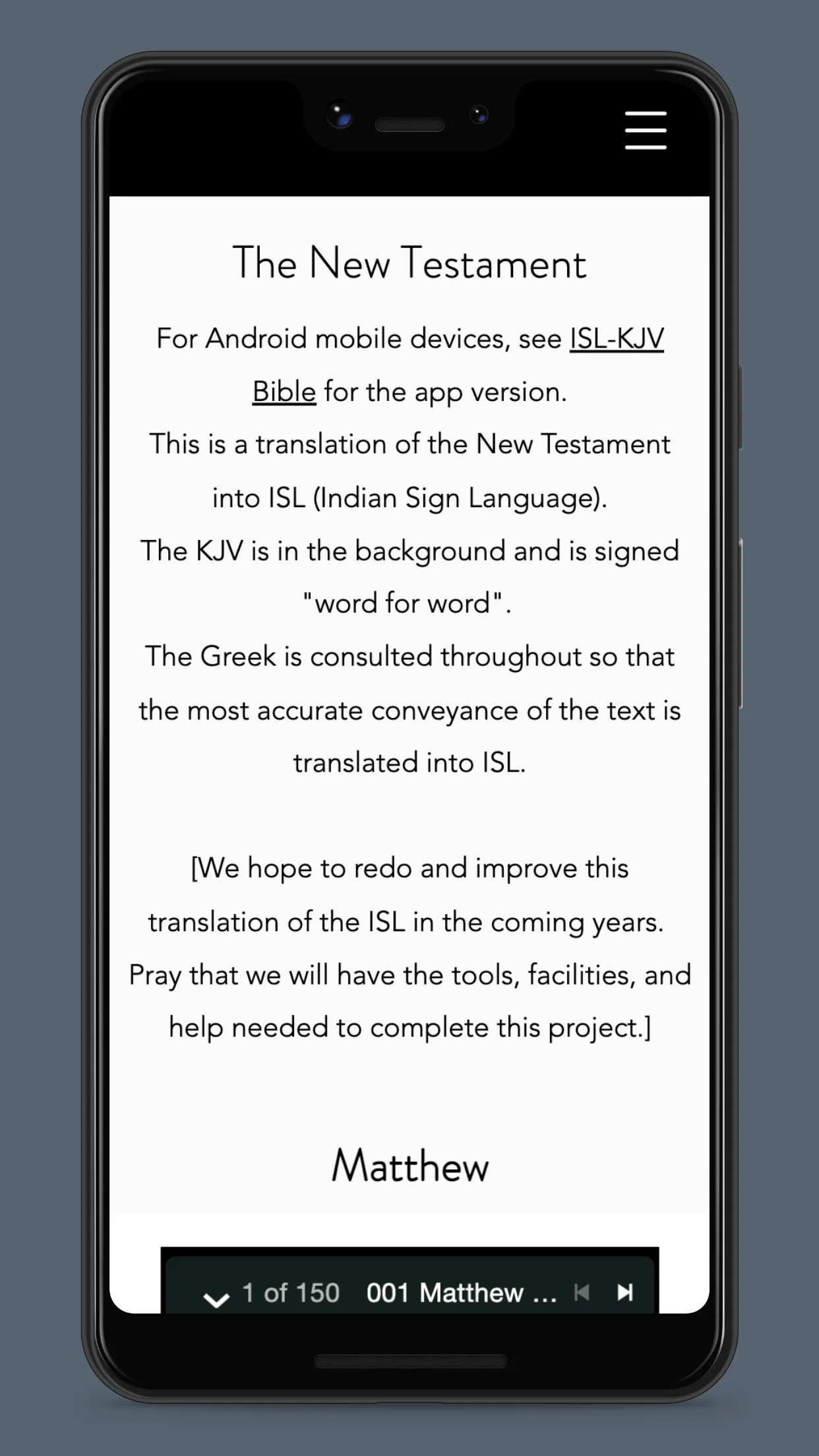 ISL-KJV Bible | Indus Appstore | Screenshot