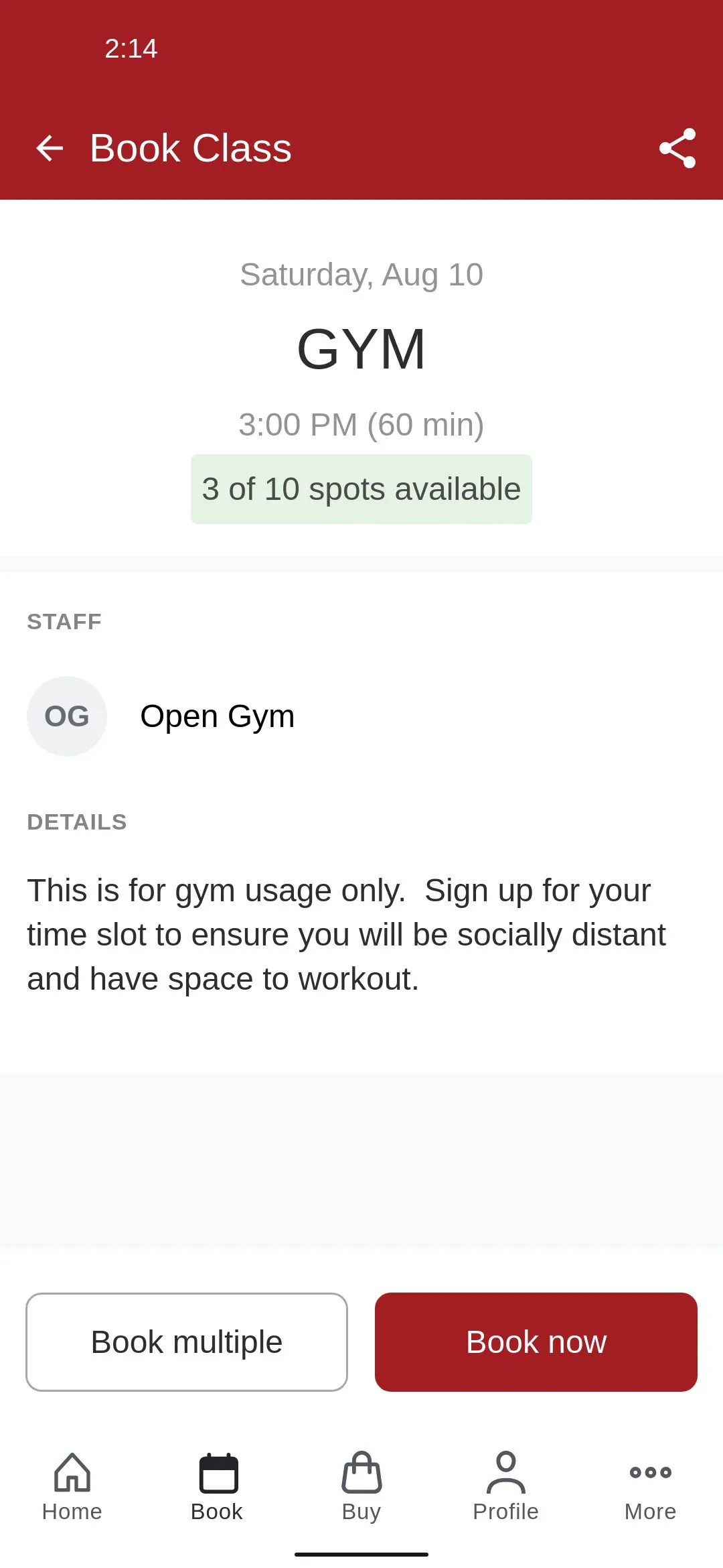 TAC Fitness & Wellness Center | Indus Appstore | Screenshot