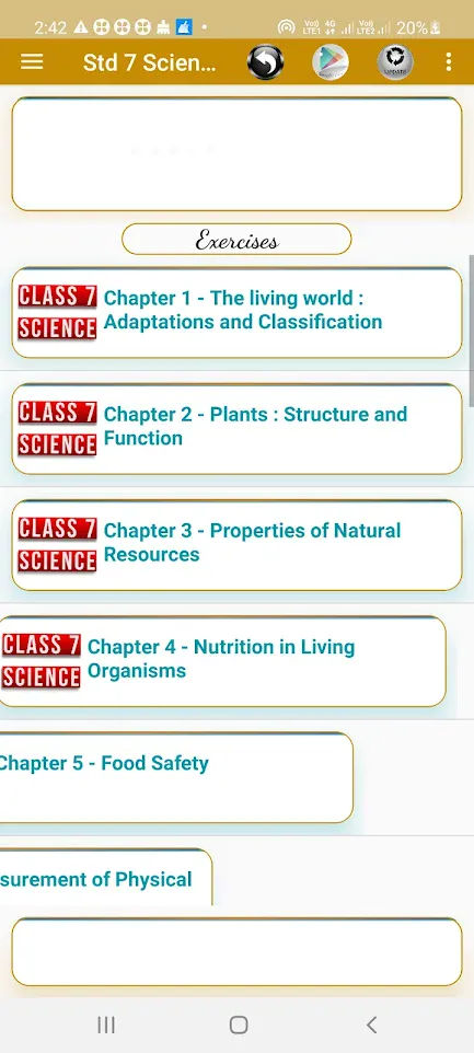 Std 7 th Science Textbook Exer | Indus Appstore | Screenshot