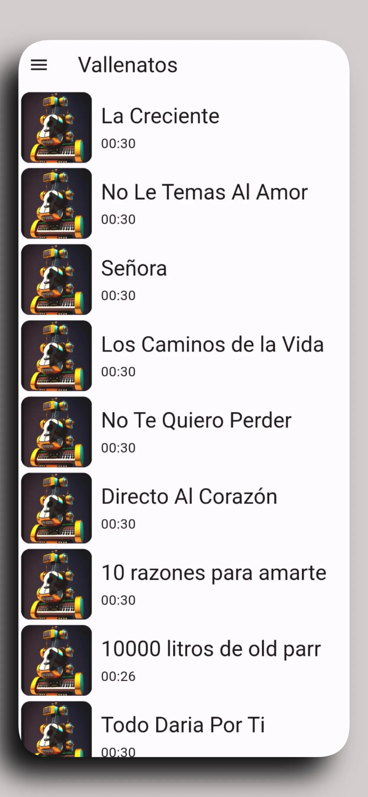 Vallenatos Ringtones | Indus Appstore | Screenshot