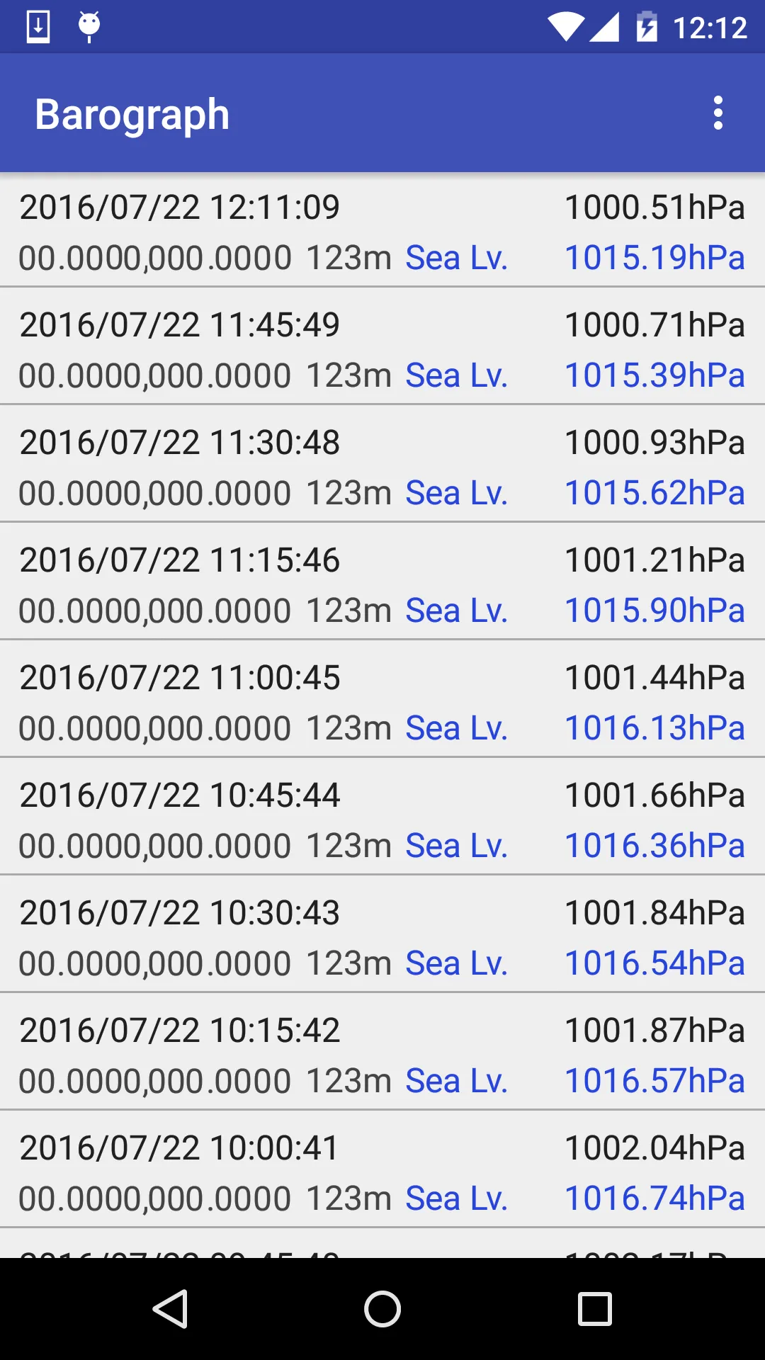 Barograph | Indus Appstore | Screenshot