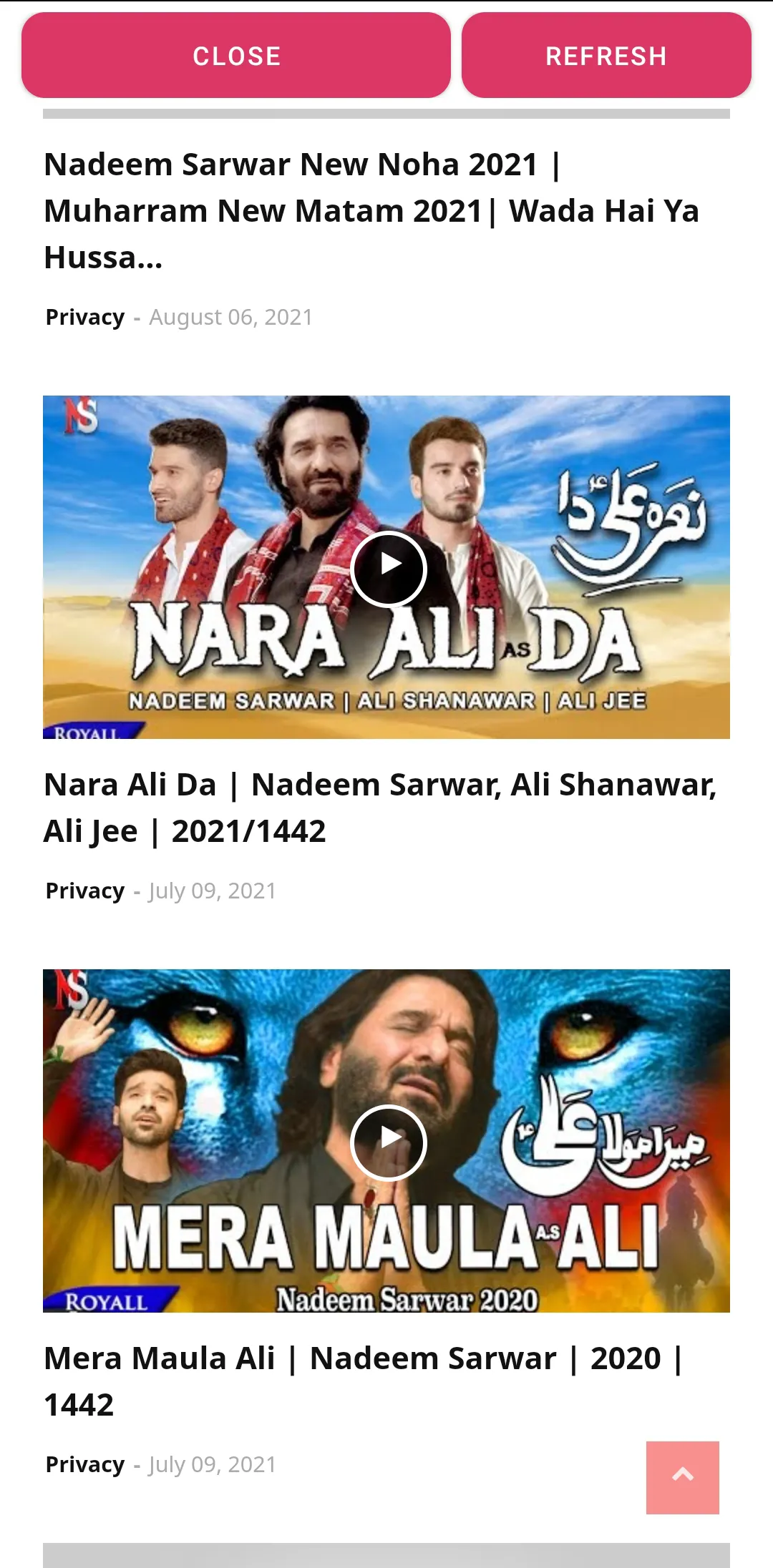 Nohay App All Noha Videos | Indus Appstore | Screenshot