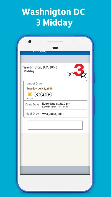 Washington DC Lottery Results | Indus Appstore | Screenshot