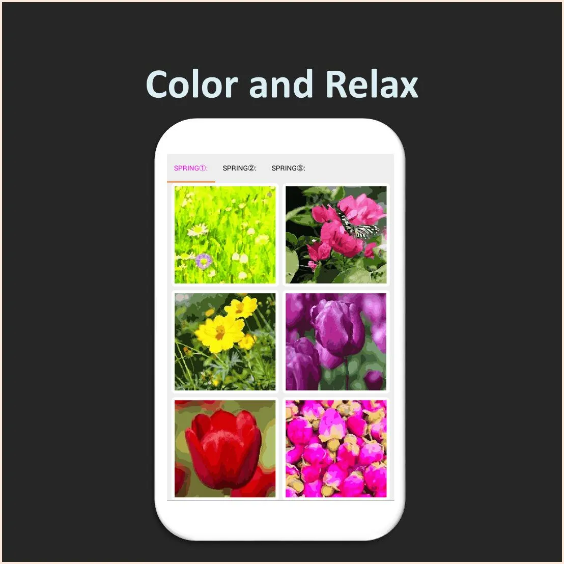 Color by Number - spring | Indus Appstore | Screenshot