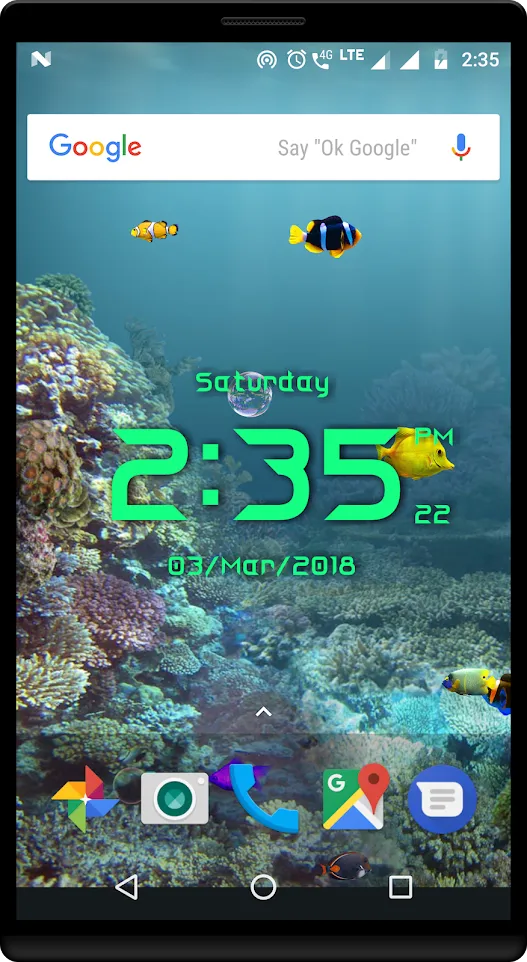 Aquarium live wallpaper with d | Indus Appstore | Screenshot