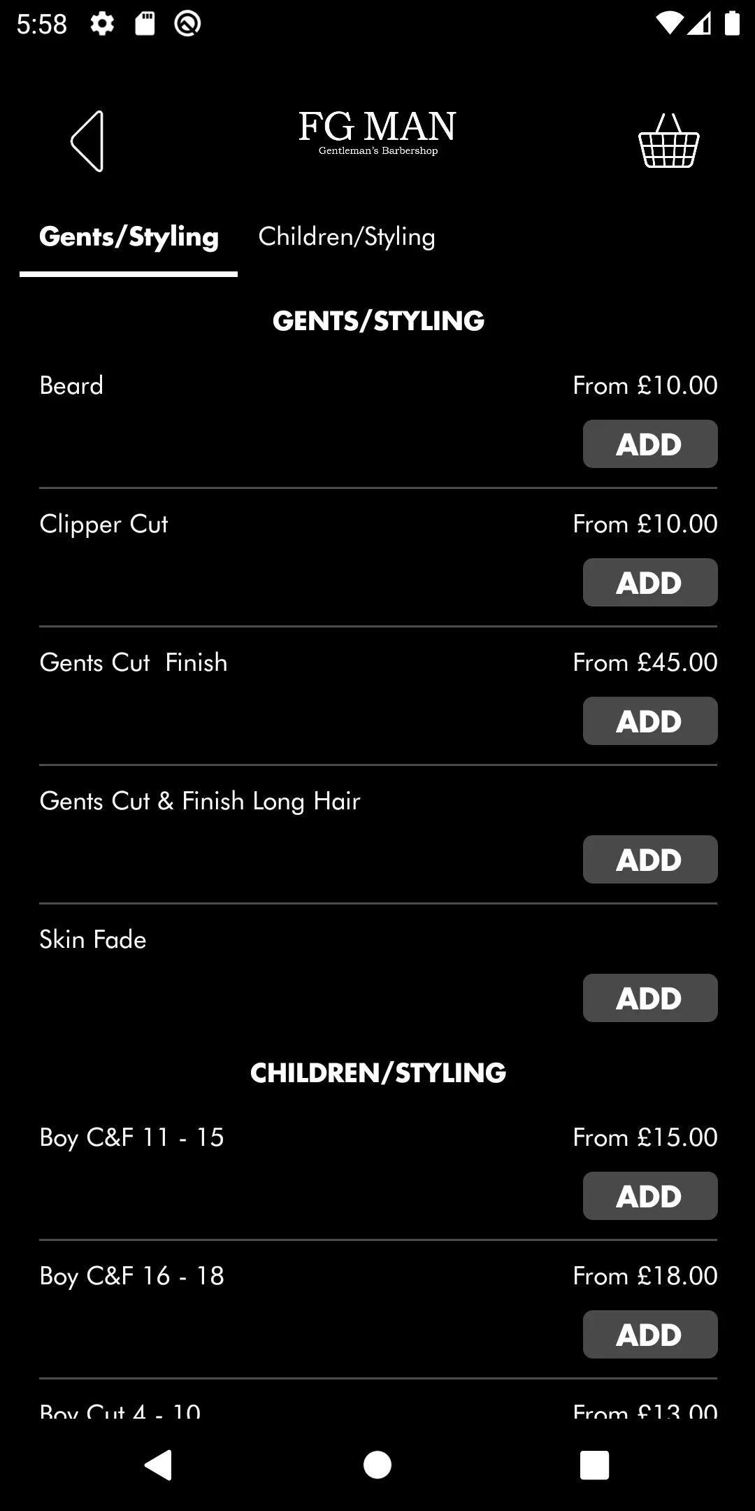 FG MAN Gentleman's Barbershop | Indus Appstore | Screenshot