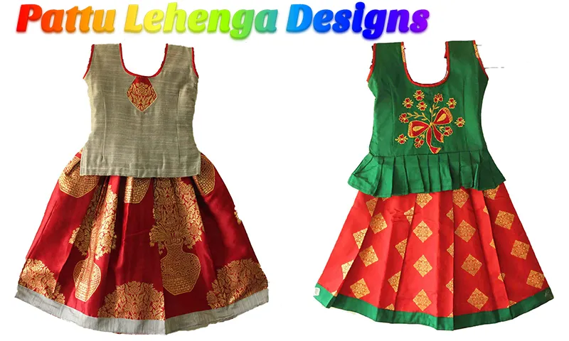 Kids Pattu Lehenga Designs | Indus Appstore | Screenshot