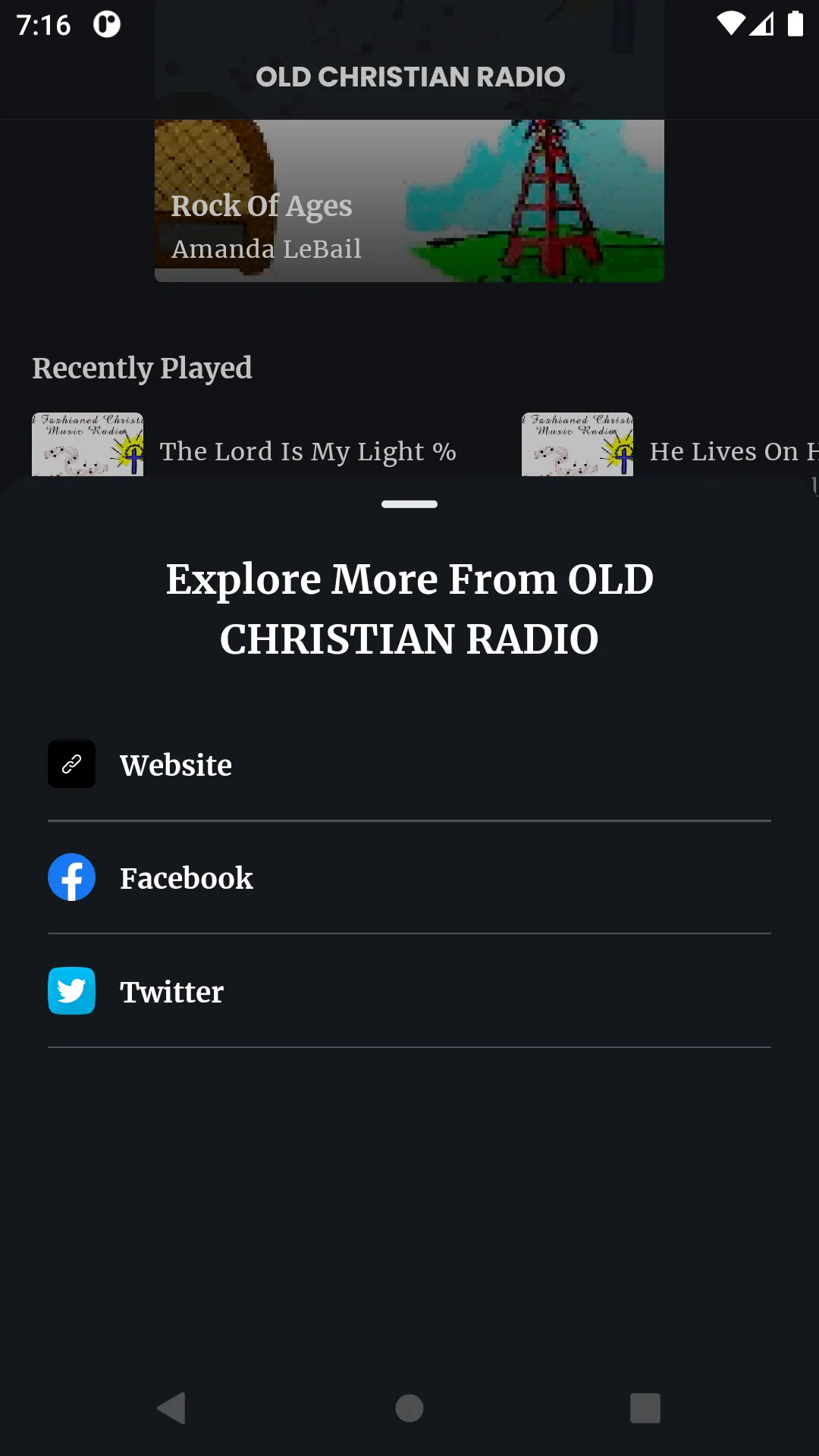 OLD CHRISTIAN RADIO | Indus Appstore | Screenshot