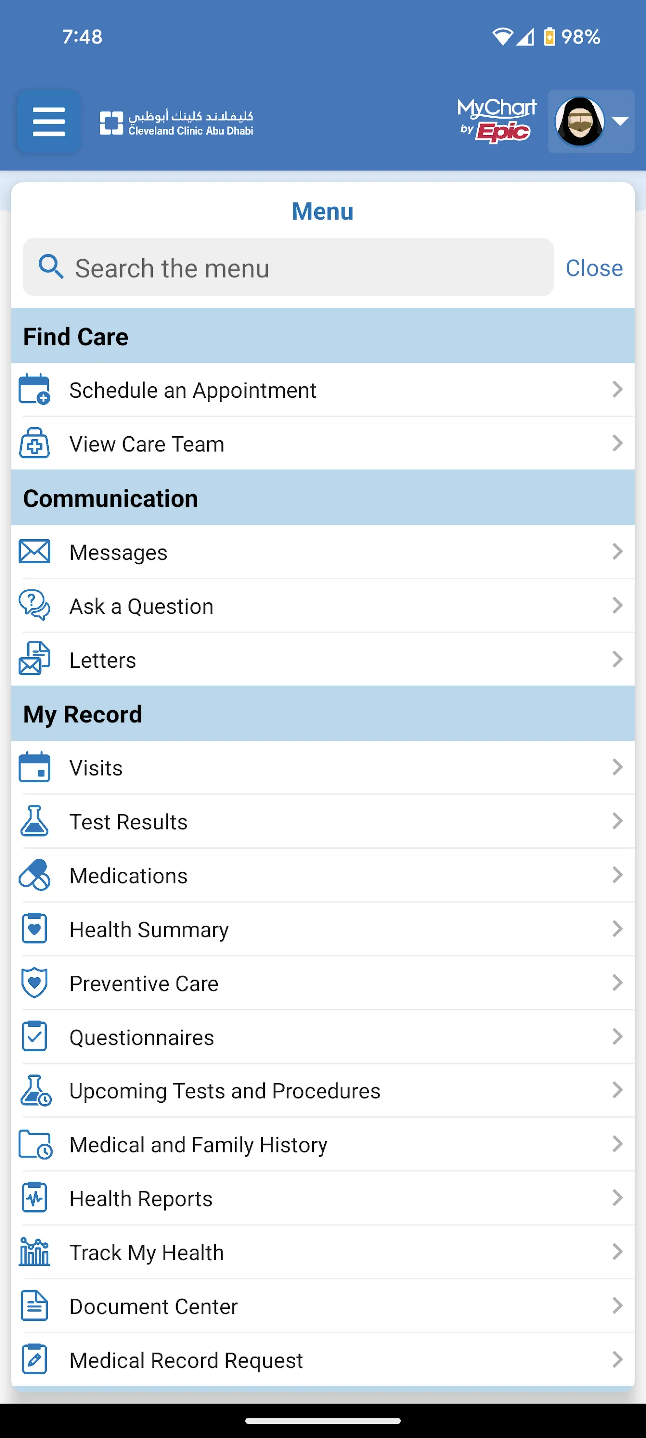 Cleveland Clinic Abu Dhabi | Indus Appstore | Screenshot