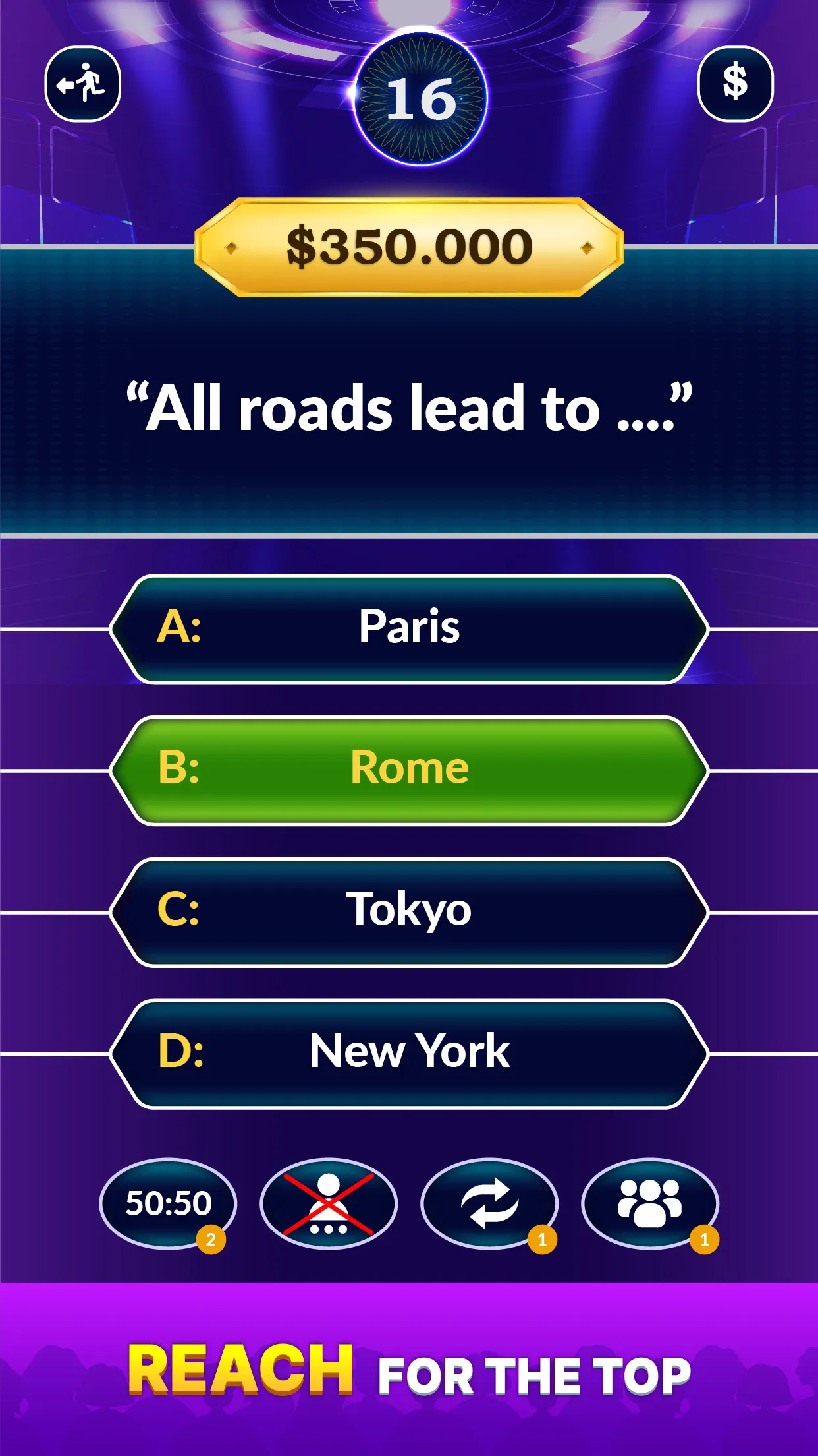 Trivia Quest: Millionaire Game | Indus Appstore | Screenshot