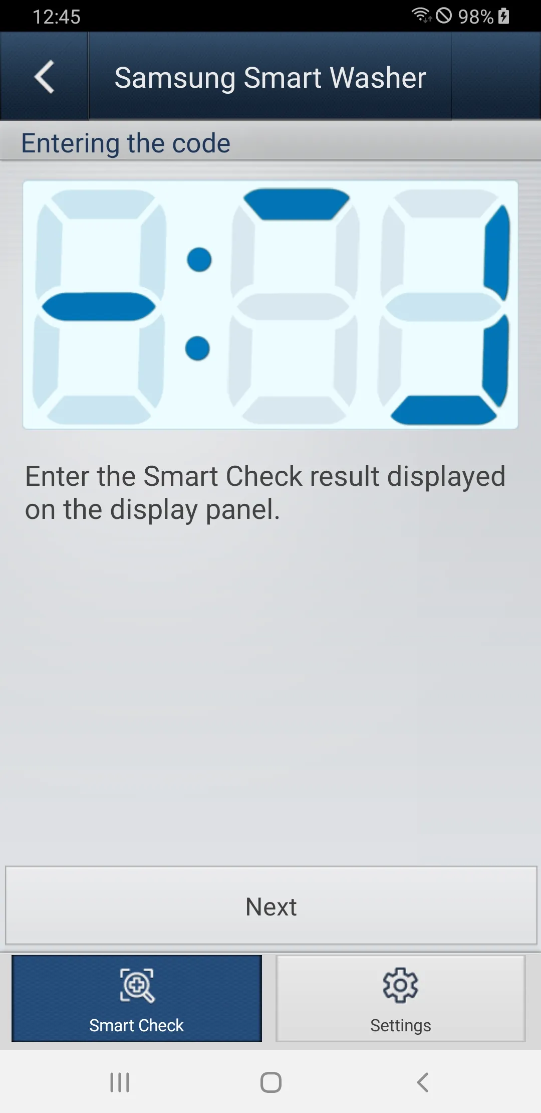 SAMSUNG Smart Washer/Dryer | Indus Appstore | Screenshot