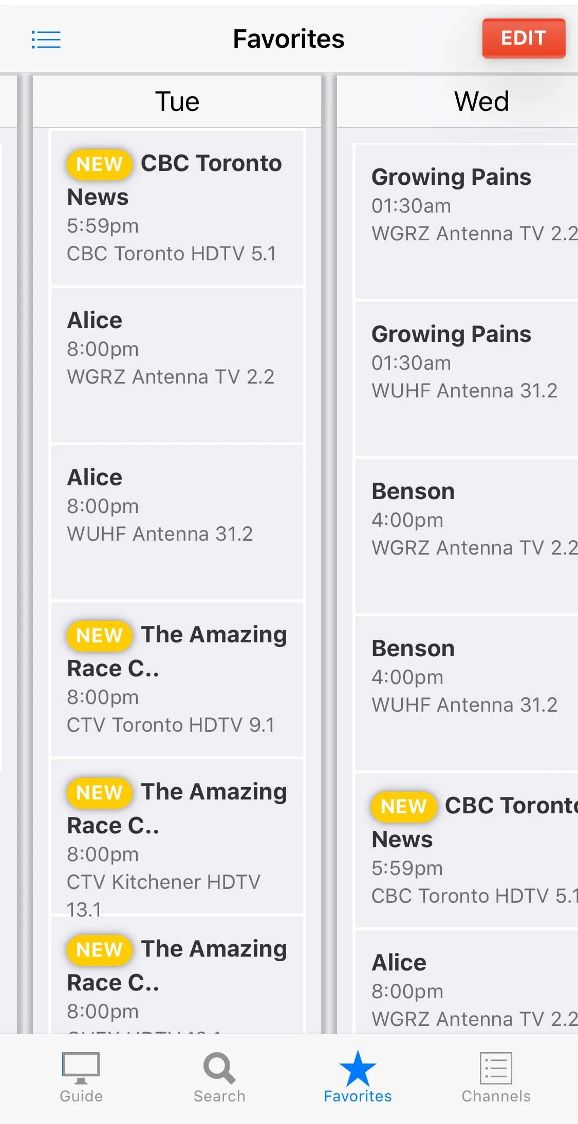 TV Listings Guide Canada | Indus Appstore | Screenshot