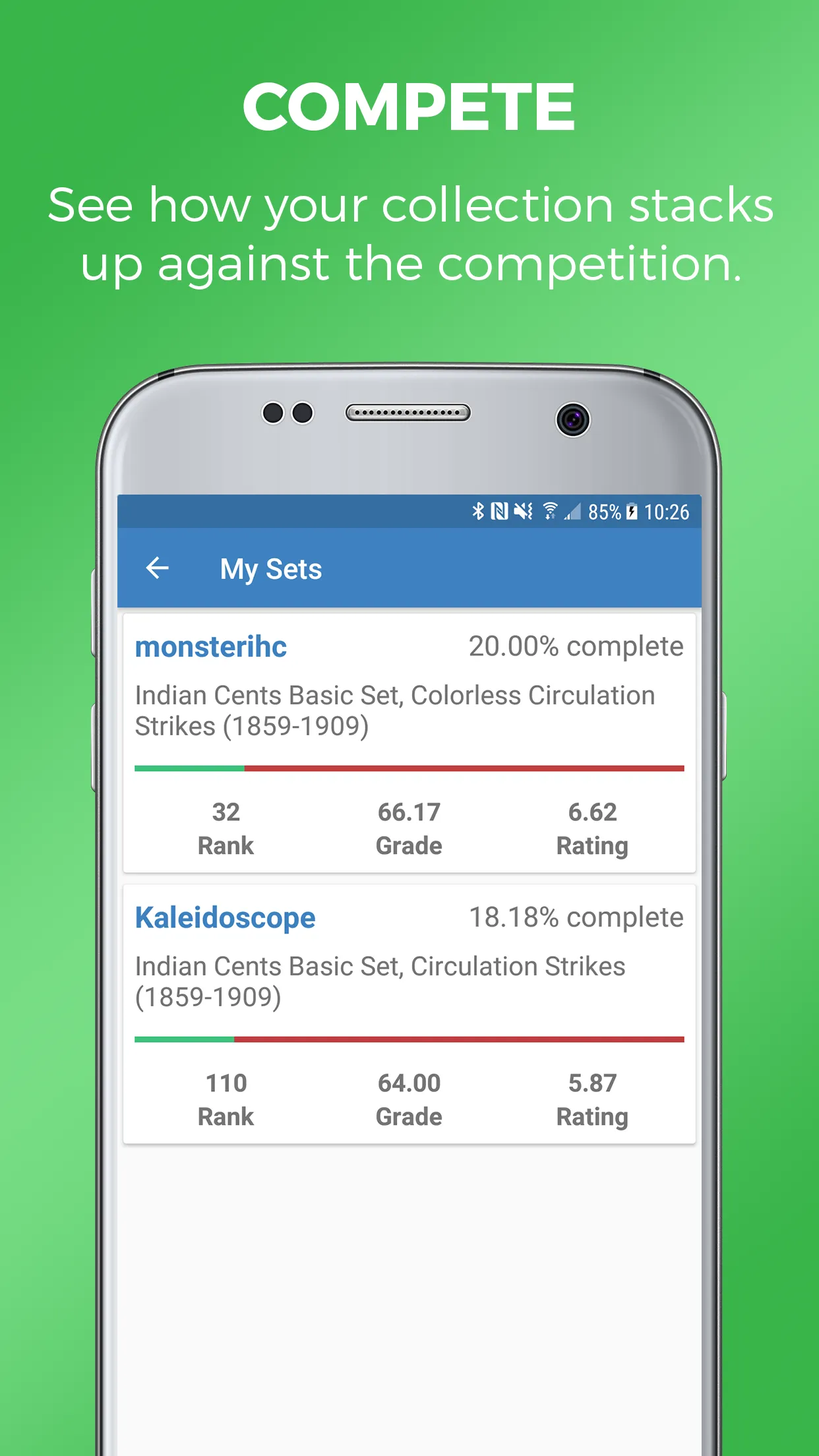 PCGS Set Registry | Indus Appstore | Screenshot