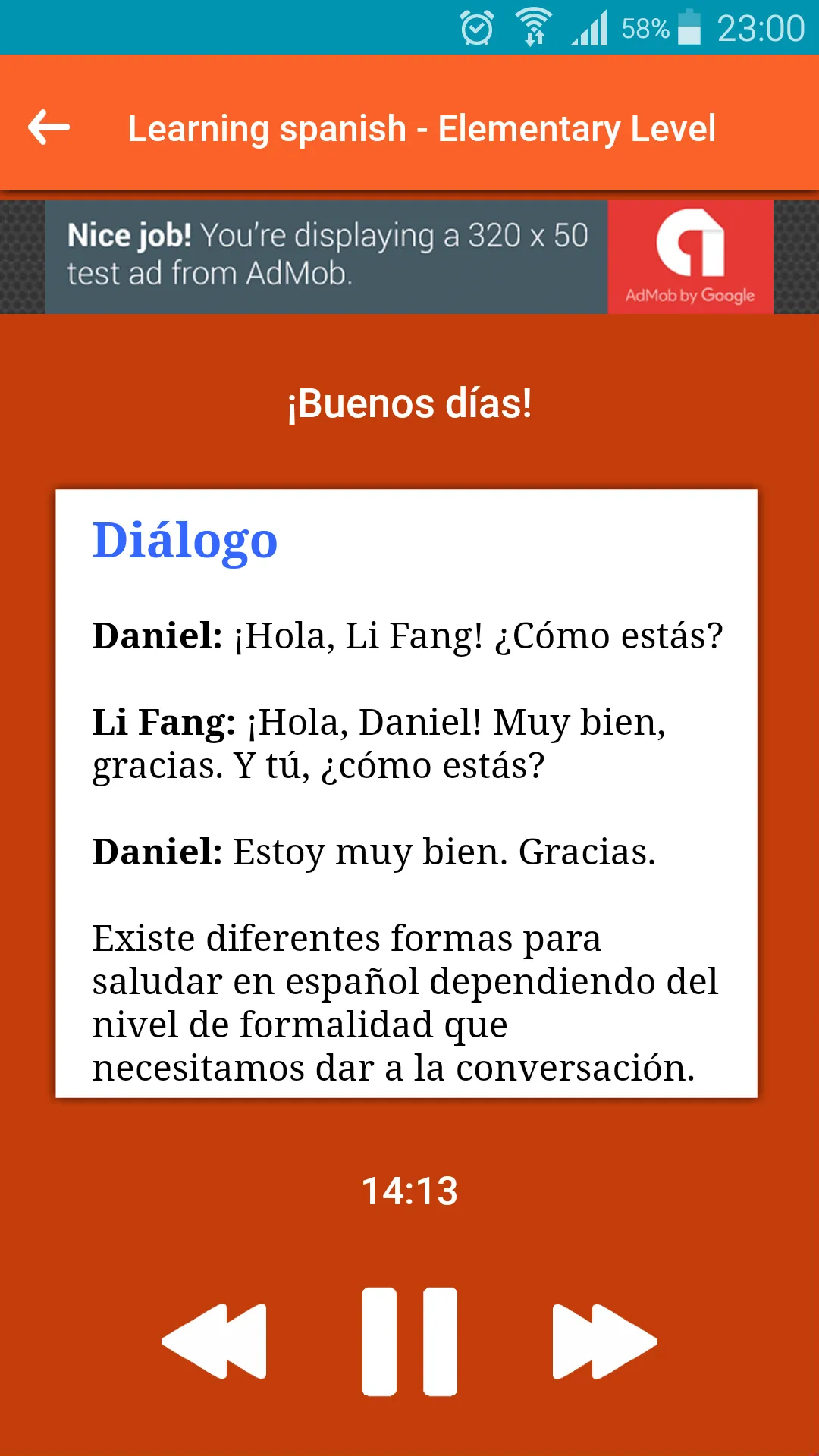 Learn Spanish Podcast | Indus Appstore | Screenshot