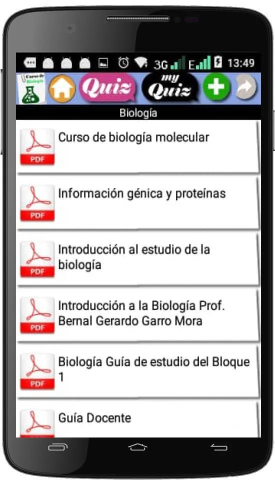 Curso de biología | Indus Appstore | Screenshot