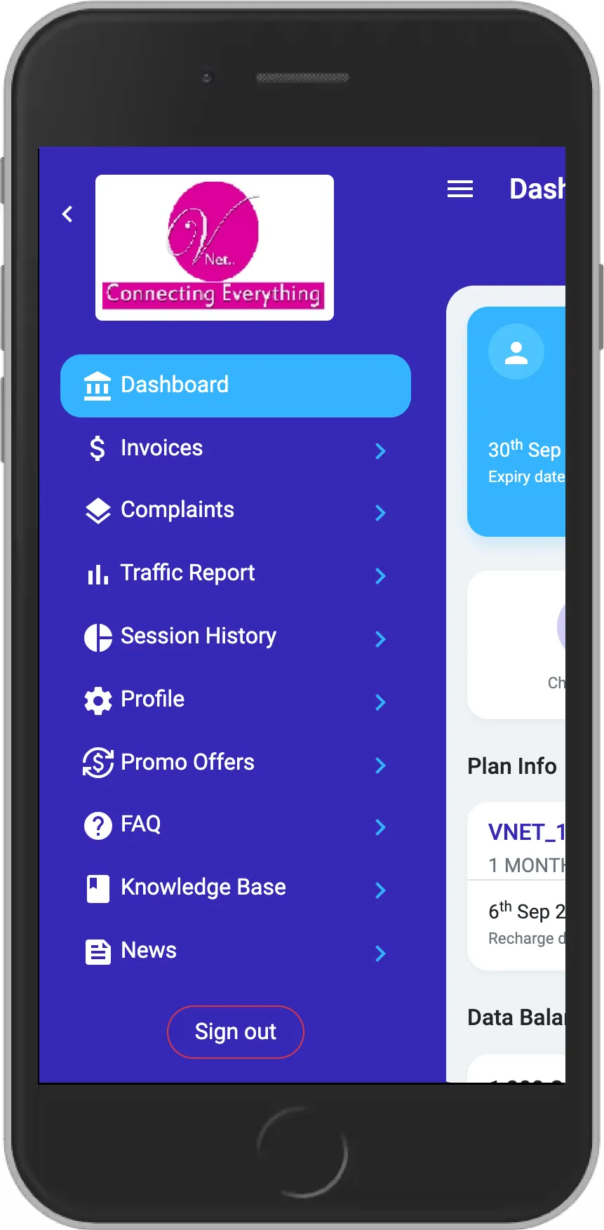 VnetSelfcare | Indus Appstore | Screenshot