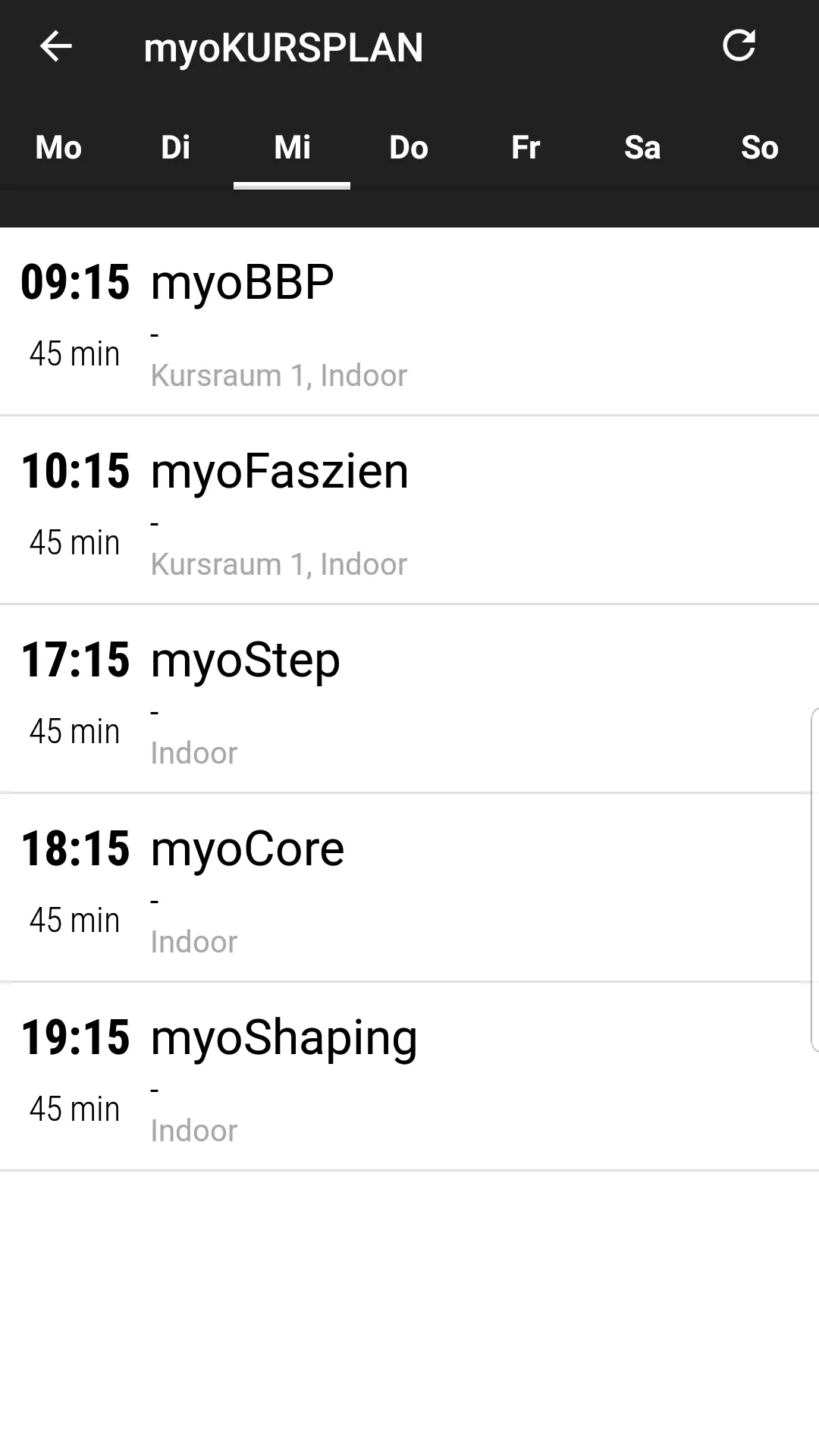 myoloft Fitnessclub | Indus Appstore | Screenshot