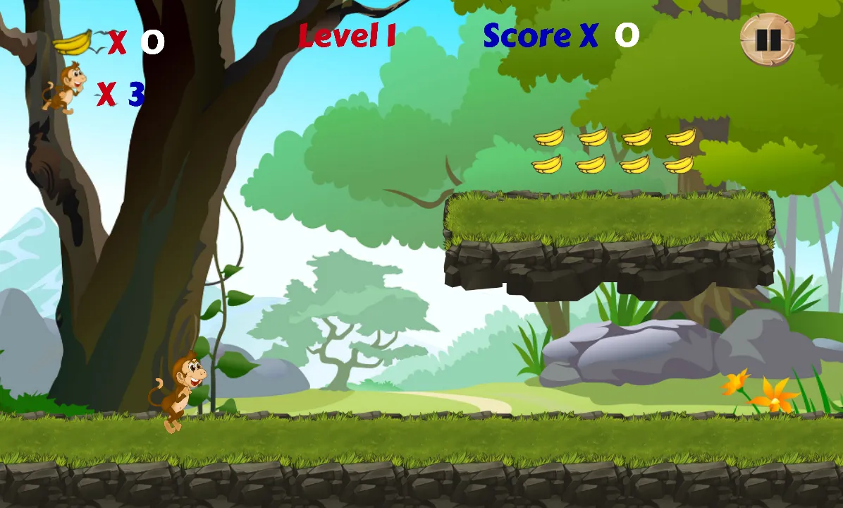 Jungle Monkey Run | Indus Appstore | Screenshot