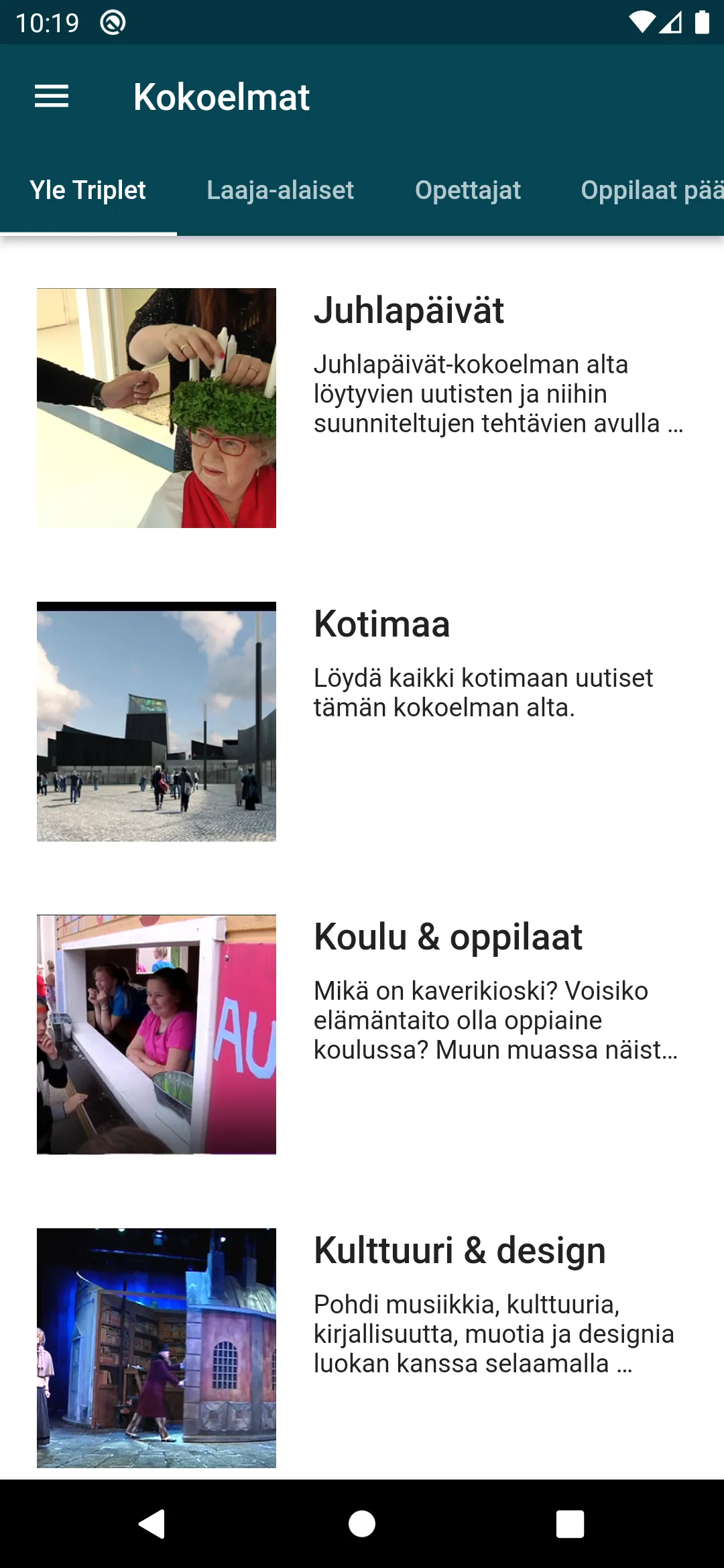 Yle Triplet | Indus Appstore | Screenshot