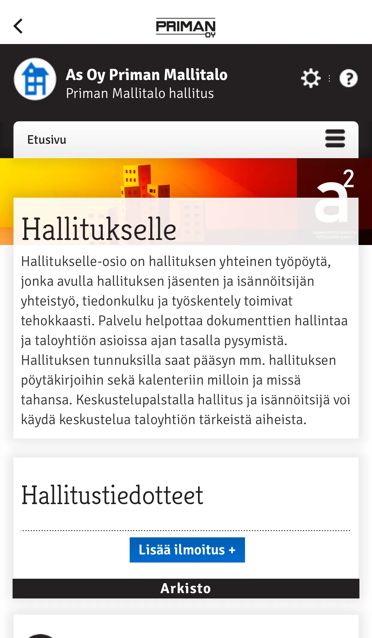 PRIMAN ISÄNNÖINTI | Indus Appstore | Screenshot