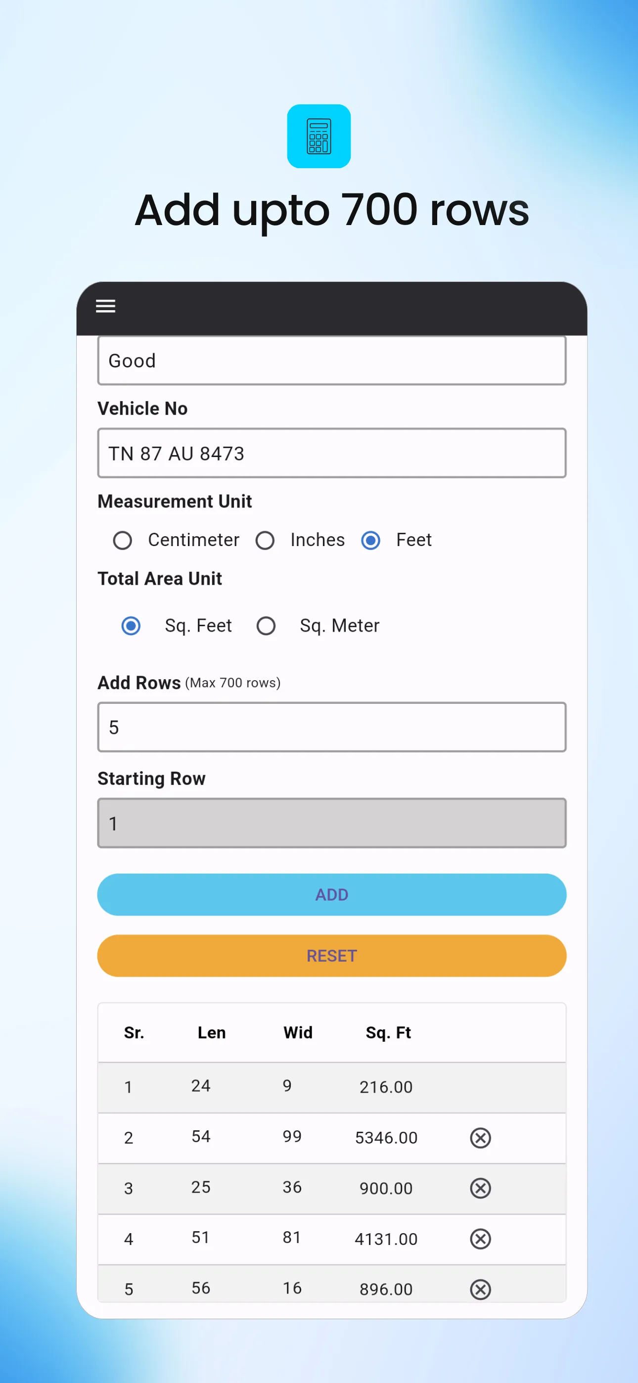 Slab Estimate | Indus Appstore | Screenshot