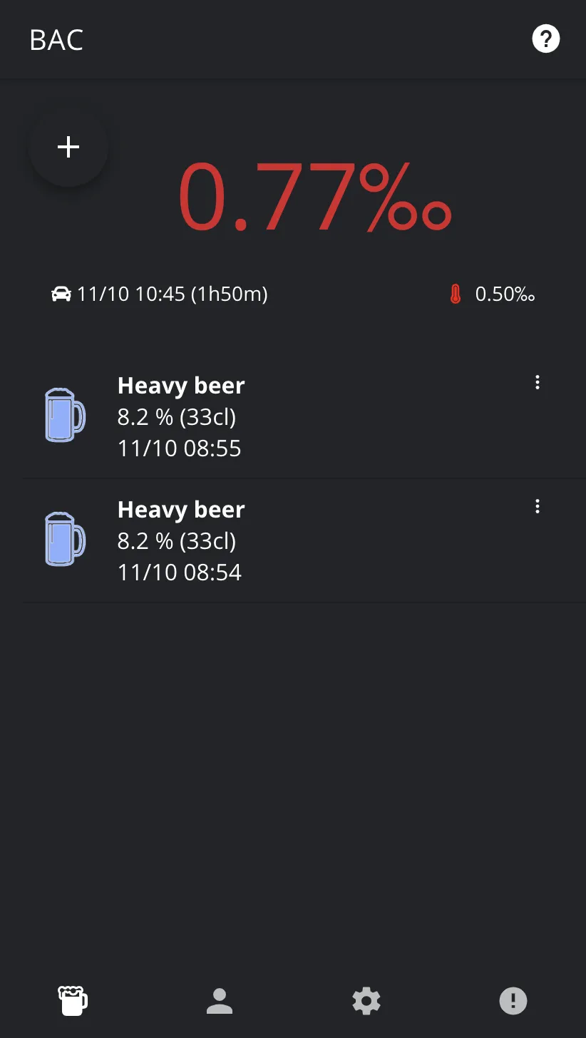 MyPromille -Alcohol Calculator | Indus Appstore | Screenshot