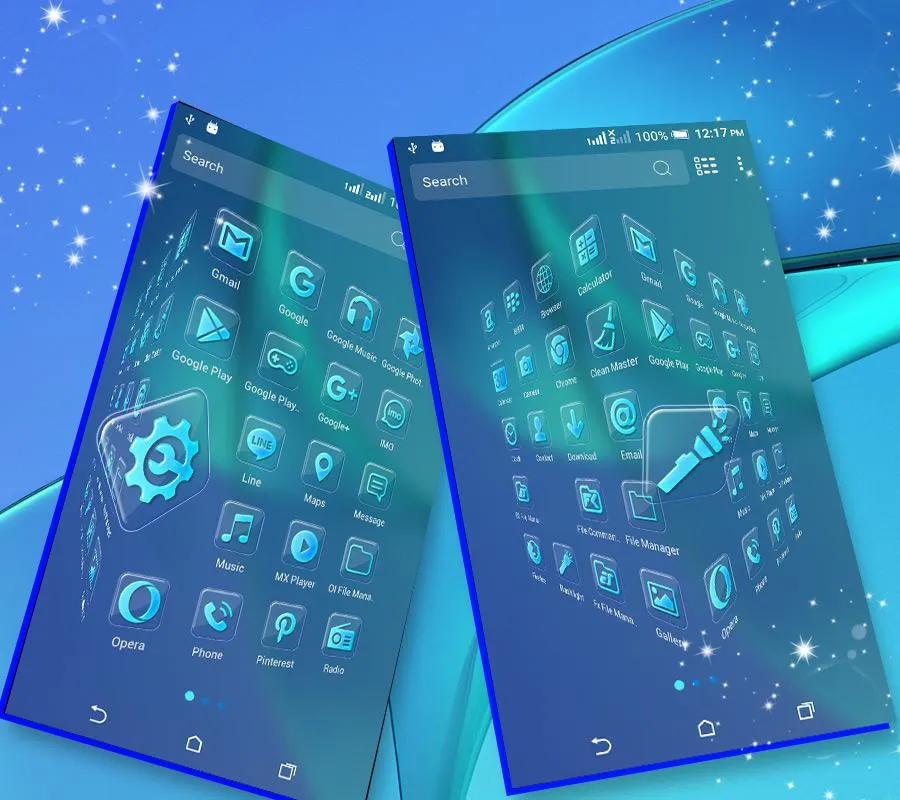 Blue Launcher Theme | Indus Appstore | Screenshot